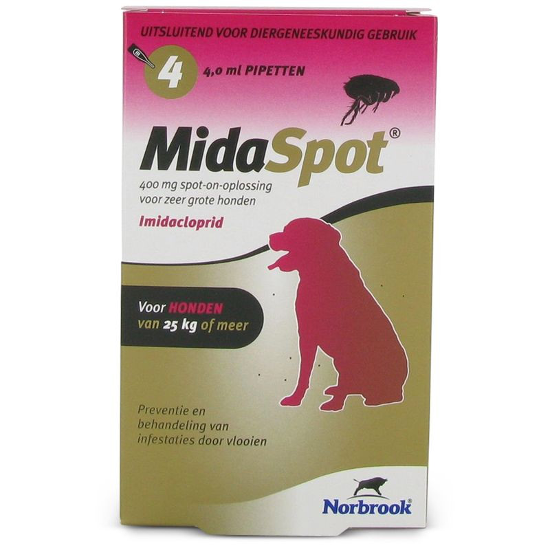 Midaspot-400 hond tot 25-40 kg 4 pipetten