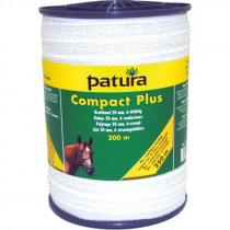 Patura compact plus lint 20mm wit 200m of 400m rol