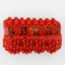 Prima-Flex no.1 genummerd rood 50 stuks