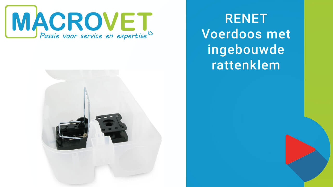 Voerdoos met ingebouwde rattenklem