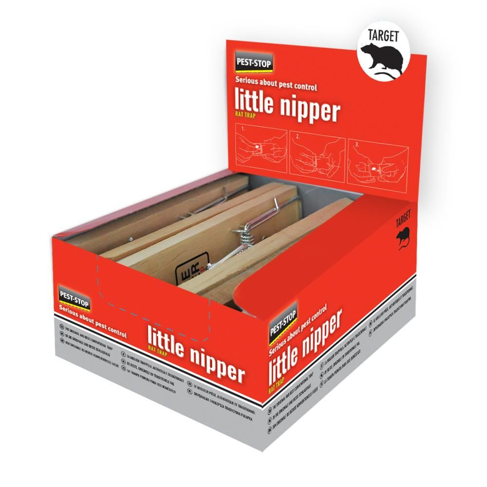 Pest-Stop Little Nipper Rattenvallen Hout