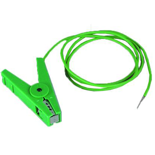 Aansluit-Kabel met krokodillenbek groen