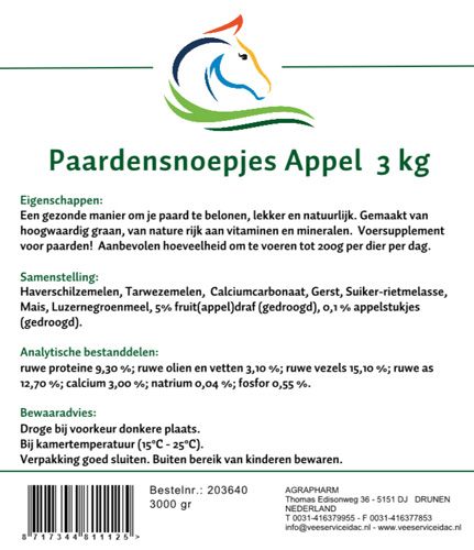 Paardensnoepjes 3kg