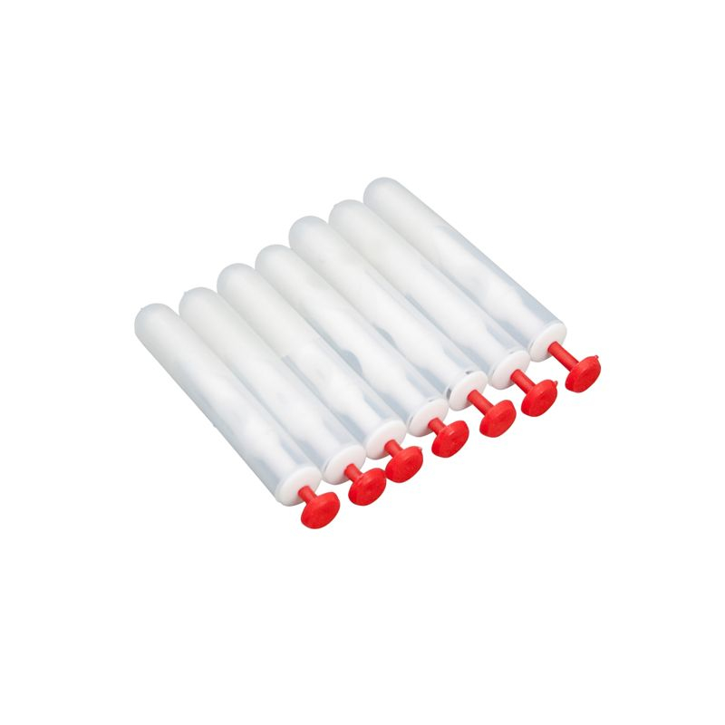 Tepelcanule plastic rood 10 stuks 