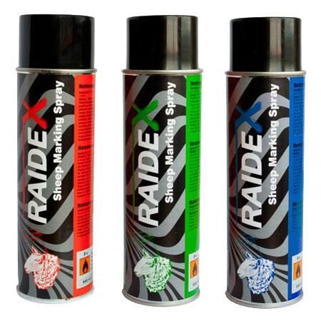 Merkspray Raidex voor schapen 500ml diverse kleuren