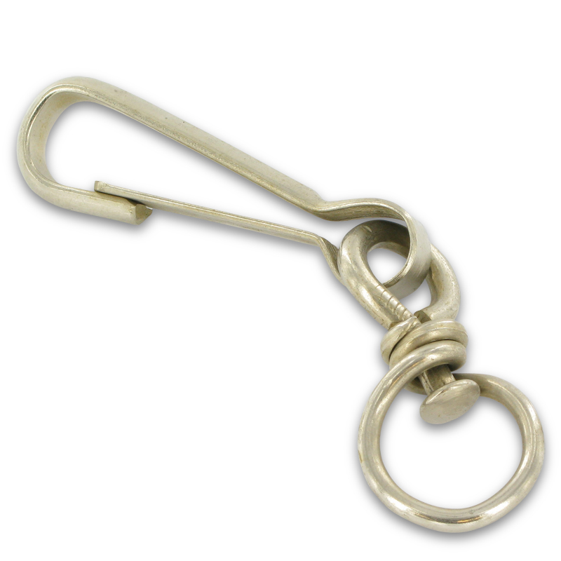 Simplexhaak met wervel 70mm