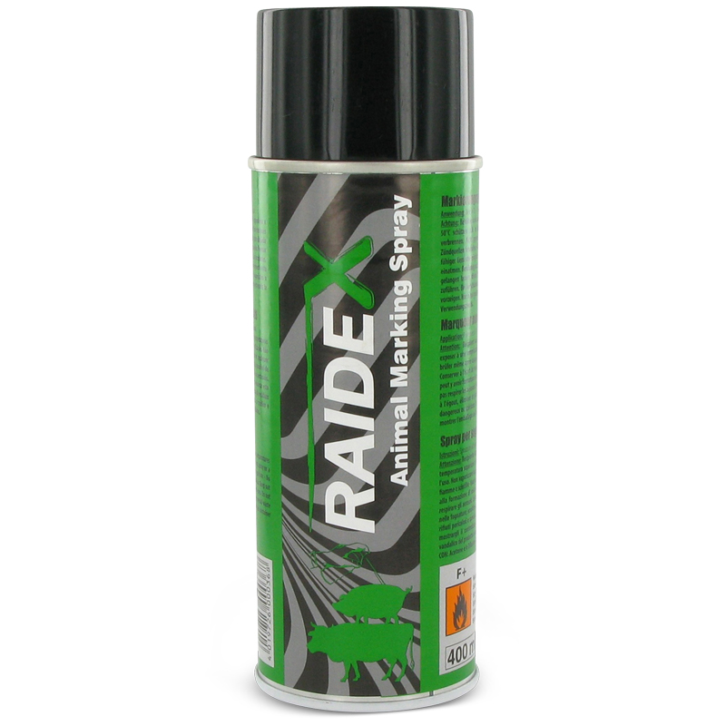 Merkspray Raidex Rundvee & Varkens 400ml diverse kleuren