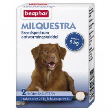 Beaphar Milquestra hond 2 tabletten